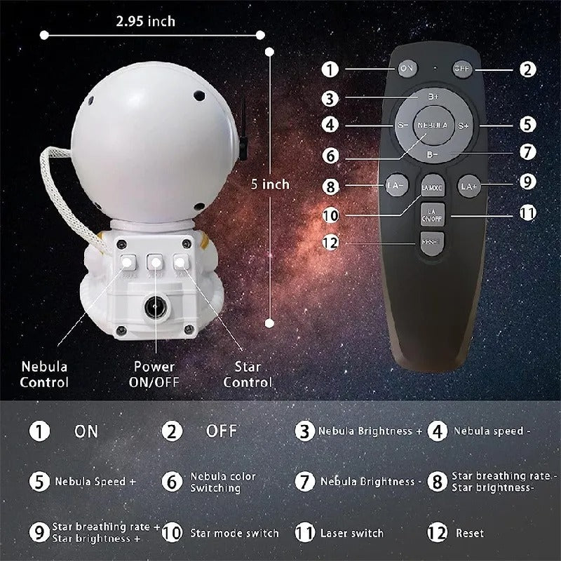 SpaceBuddy Galaxy Star Projector
