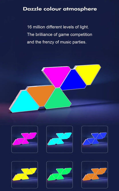 WiFi LED RGB CustomisableTriangle Lamps