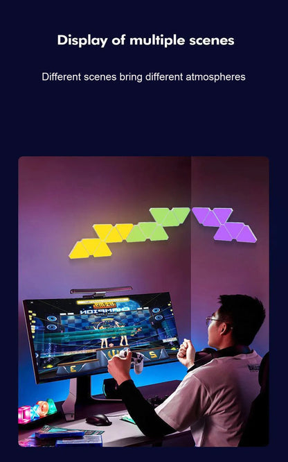 WiFi LED RGB CustomisableTriangle Lamps