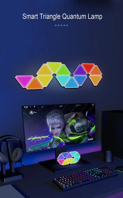 WiFi LED RGB CustomisableTriangle Lamps