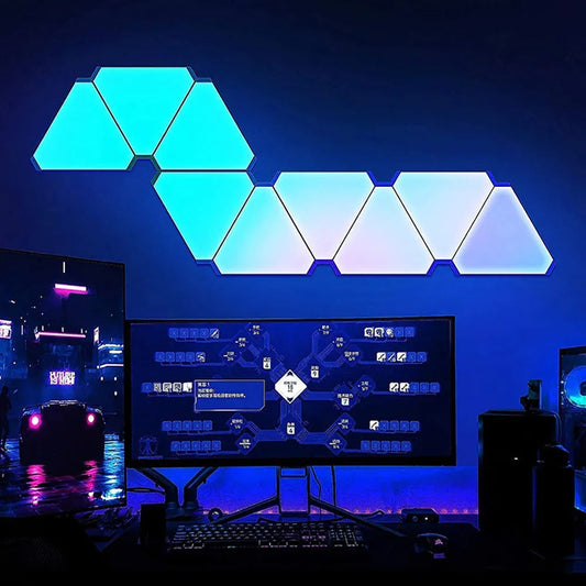 Lampade triangolari personalizzabili RGB LED WiFi