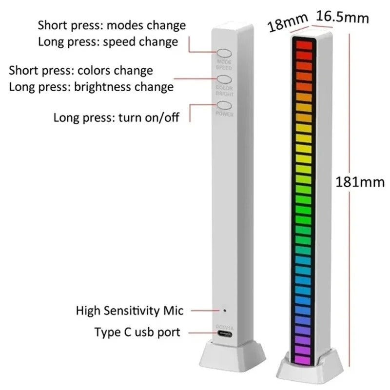 RGB LED Sound Activated Bar