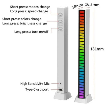 RGB LED Sound Activated Bar